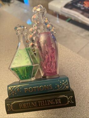 Potion Bottle Holiday Decor - Pink & Green Decorative Display